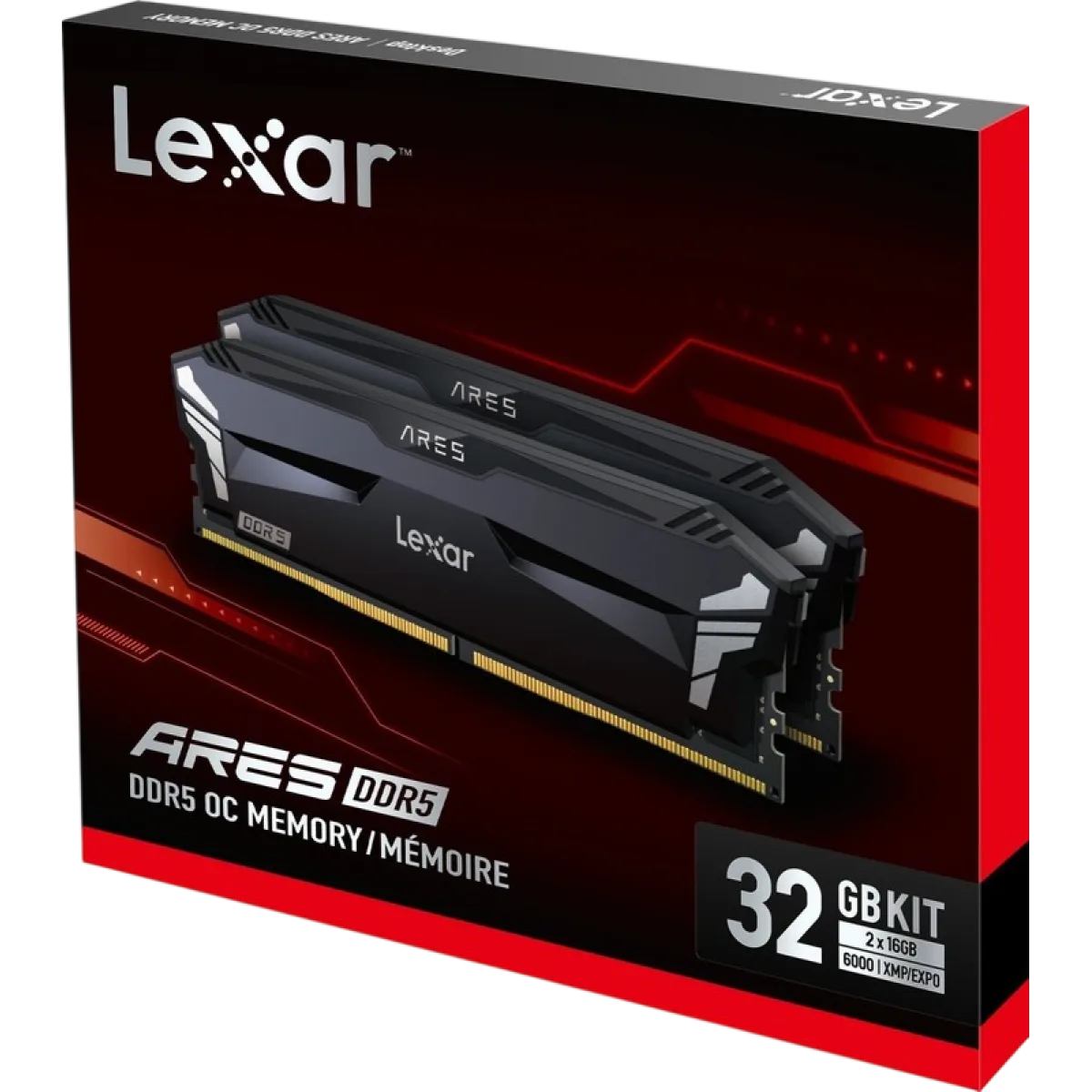 Оперативная память DDR5 Lexar 32GB (2x16) 6000MHz RGB / UDIMM